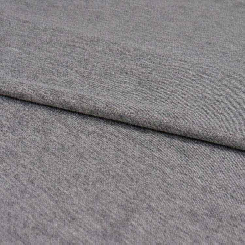粘胶纤维，人棉氨纶平纹针织汗布，麻灰色，180GSM