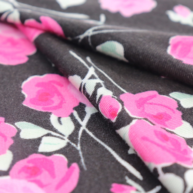 40 S兰精莫代尔氨纶针织汗布，活性印花