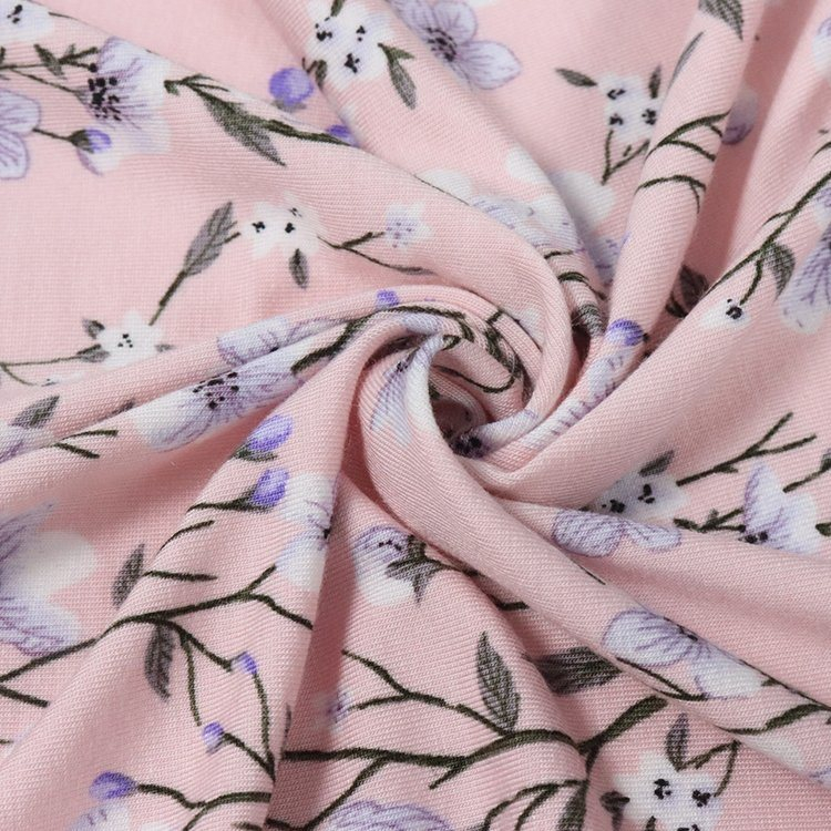 200GSM 兰精莫代尔氨纶汗布，活性印花