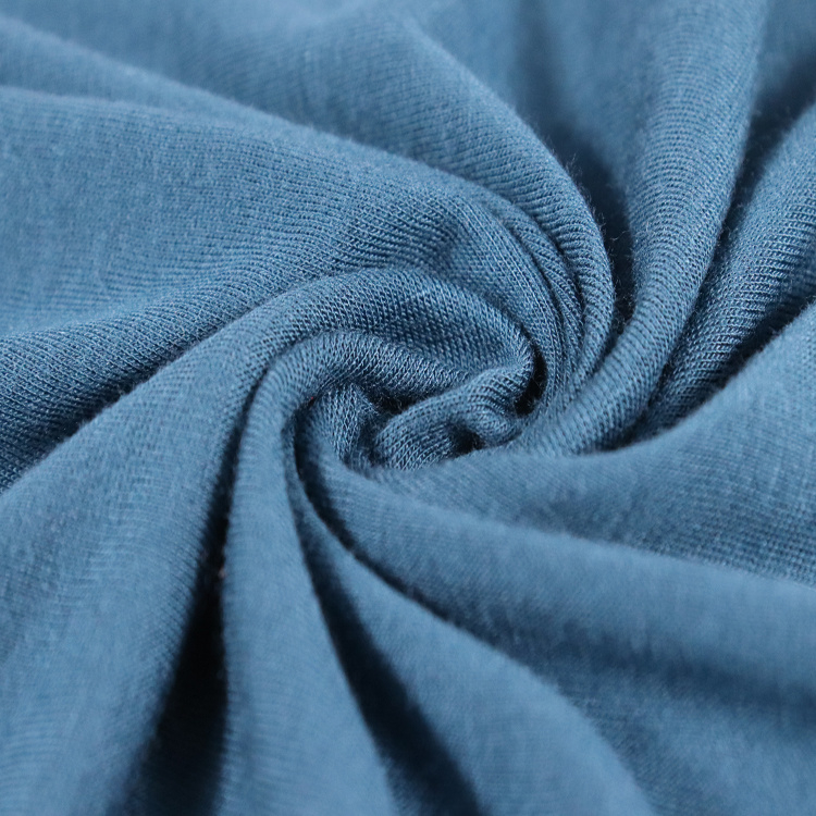 180GSM 竹纤维70 棉30 弹力平纹针织汗布， 睡衣面料