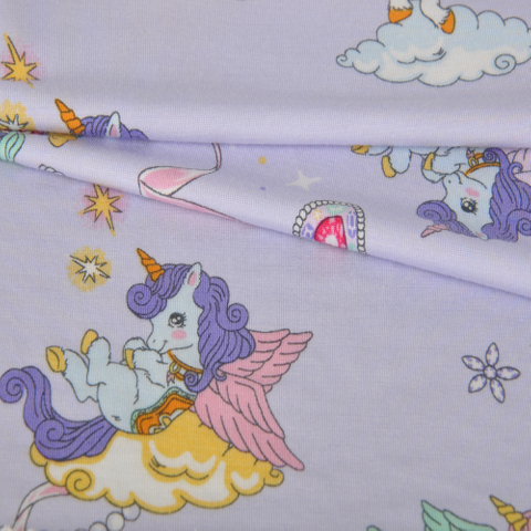 零碳兰精莫代尔氨纶针织布，活性印花