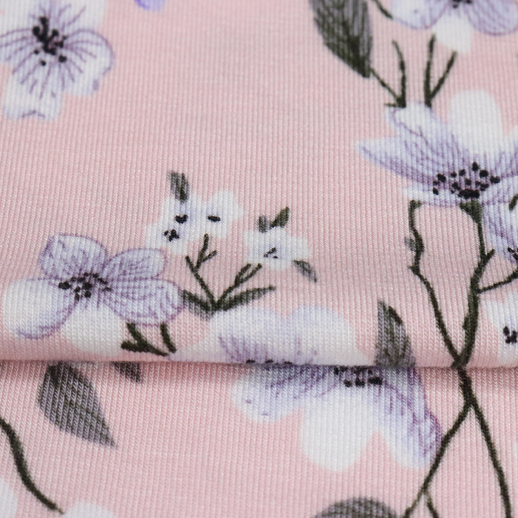 200GSM 兰精莫代尔氨纶汗布，活性印花