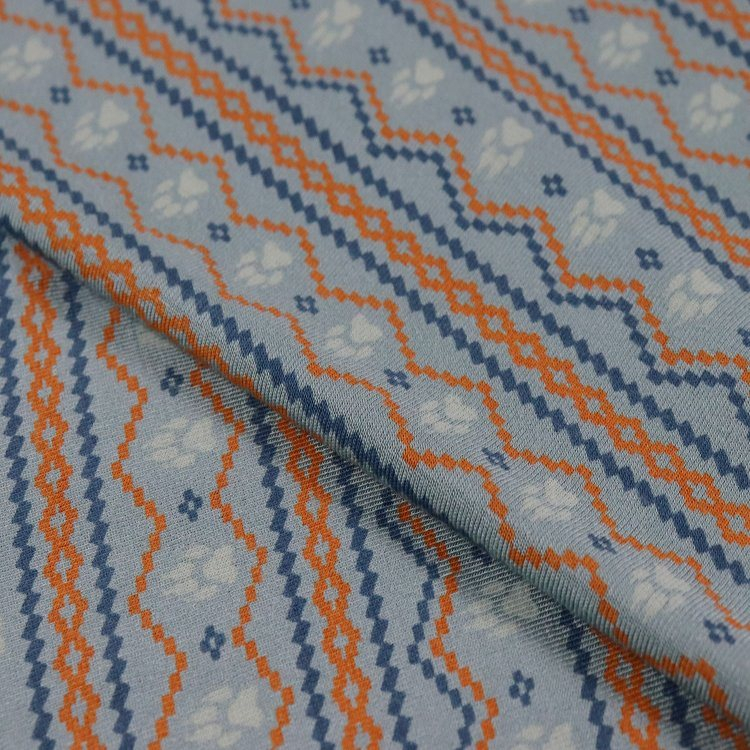 230GSM 竹纤维氨纶针织汗布，活性印花，睡衣面料