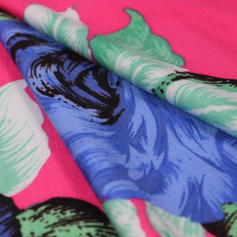 180GSM 粘胶（人造棉）氨纶针织汗布，紧密纺，活性印花