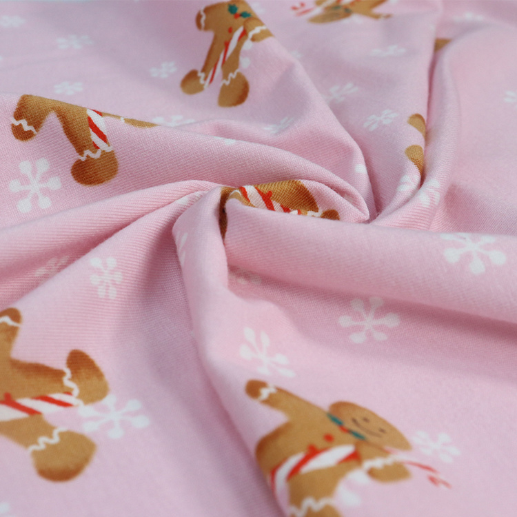 200GSM 棉莫代尔氨纶针织汗布，活性印花