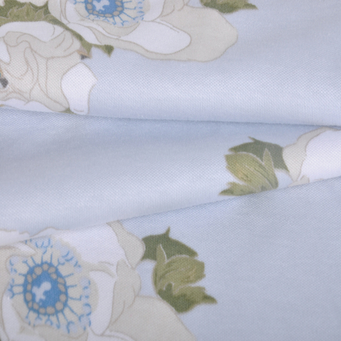 50%竹纤维50%棉 棉毛布，内衣用针织面料，烧毛