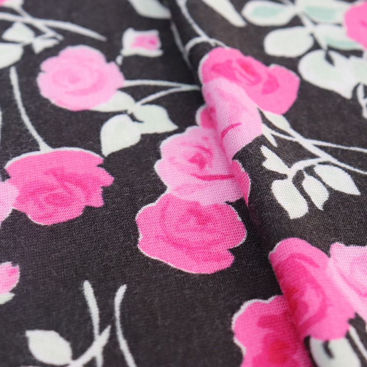 40 S兰精莫代尔氨纶针织汗布，活性印花