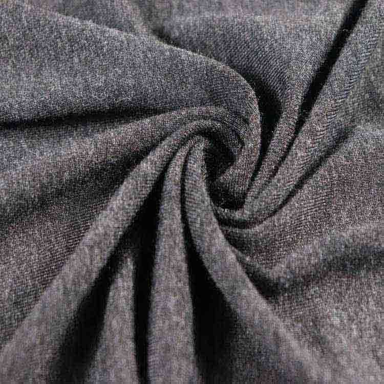 180g 人棉氨纶汗布，麻灰谭林针织布