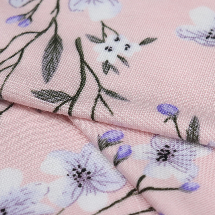 200GSM 兰精莫代尔氨纶汗布，活性印花