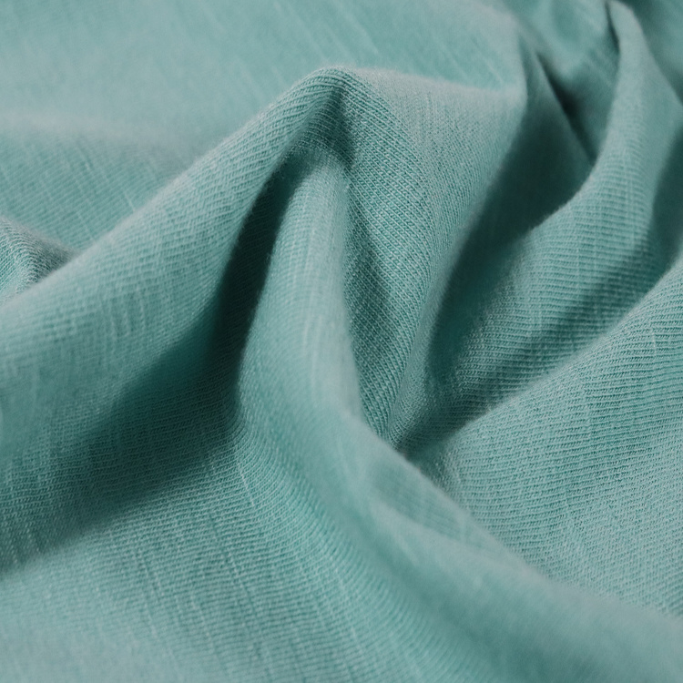 C/R 棉人棉混纺氨纶针织汗布， 睡衣面料