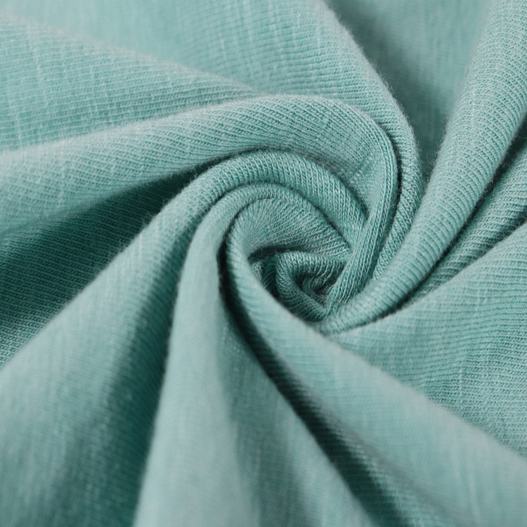 C/R 棉人棉混纺氨纶针织汗布， 睡衣面料