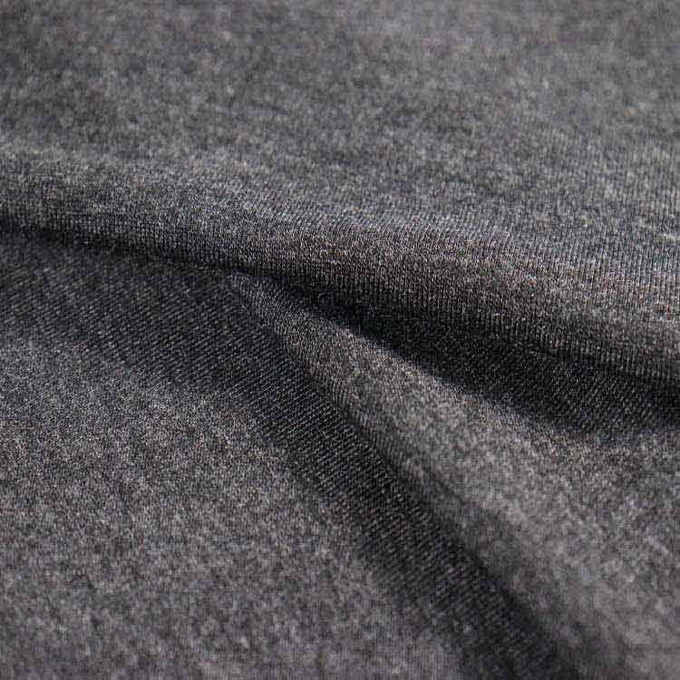180g 人棉氨纶汗布，麻灰谭林针织布