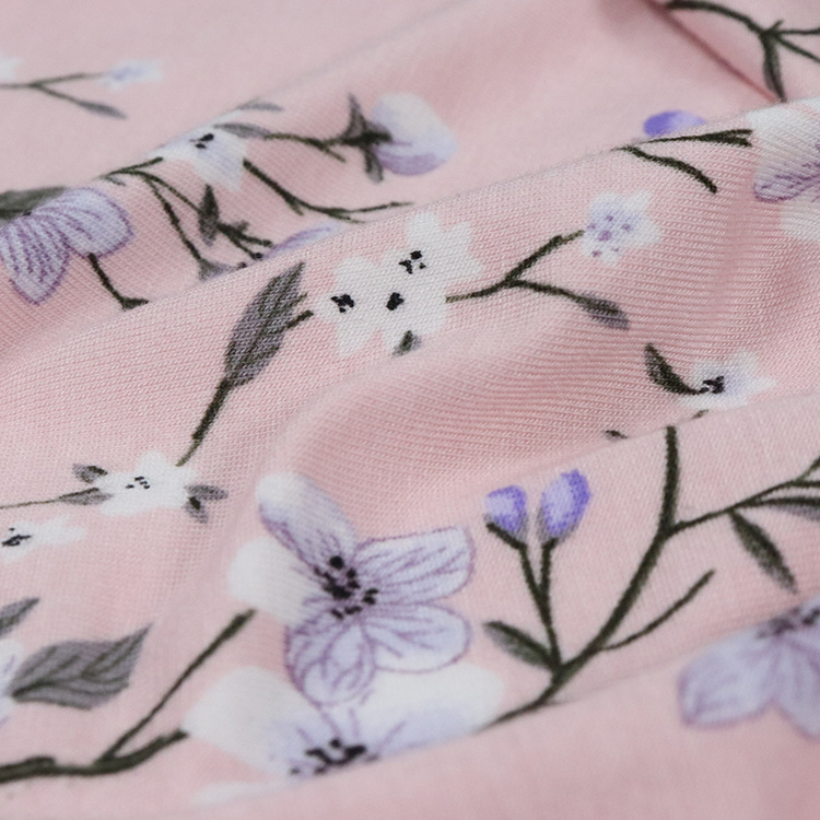 200GSM 兰精莫代尔氨纶汗布，活性印花