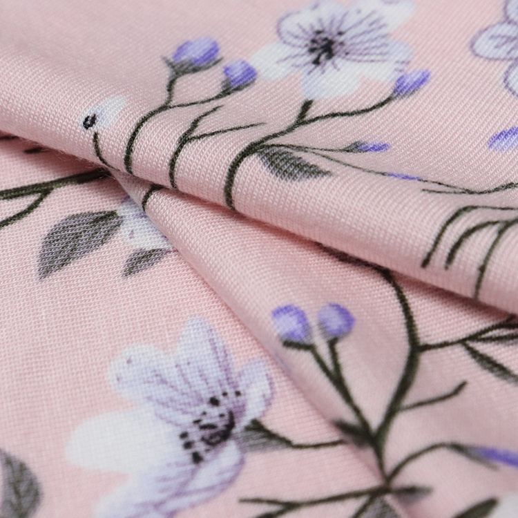 200GSM 兰精莫代尔氨纶汗布，活性印花