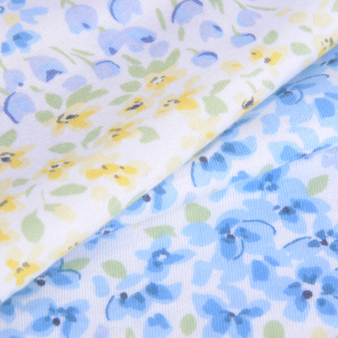 40S 棉 60%莫代尔 40%棉莫代尔针织弹力汗布，活性印花，赛络紧密纺，睡衣面料